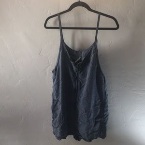 Free people jumpsuit short with front zipper